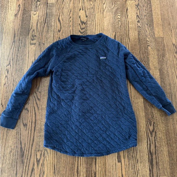 Patagonia Sweaters - Patagonia Blue Quilted Long Sleeve Tunic Top, Size M